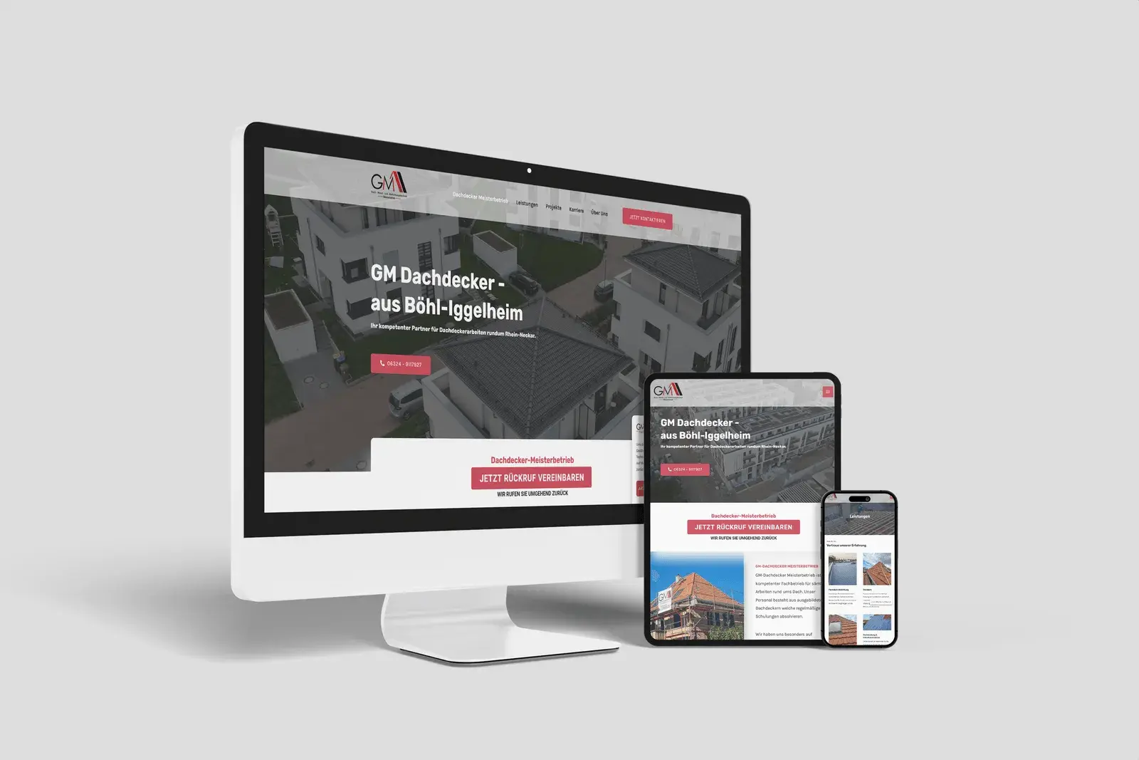 GM-Dachdecker Meisterbetrieb: Website und Karriereportal für das Dachdeckerhandwerk